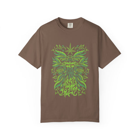 Santa Cruz Tee - Green Man Festival Cannabis Leaf Art