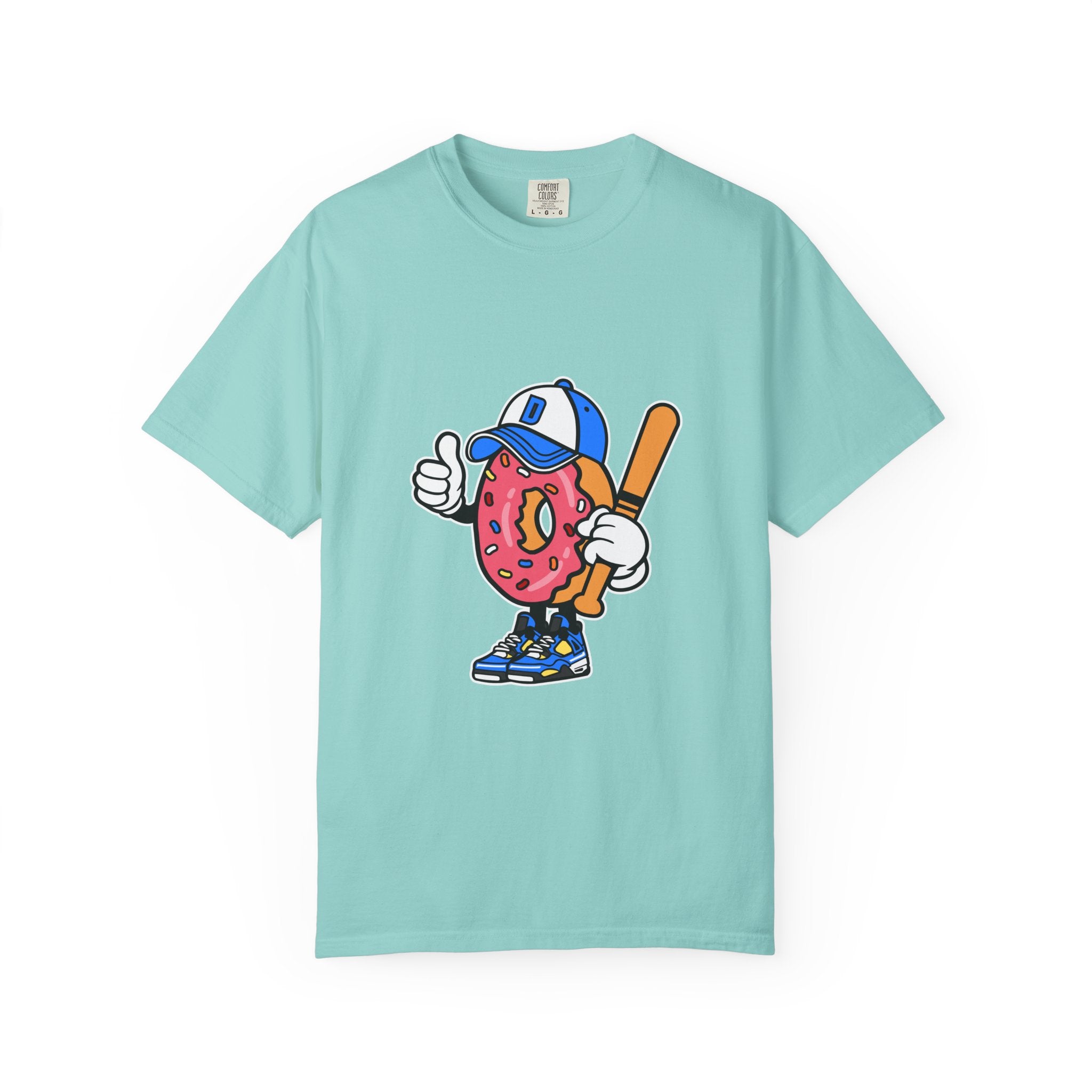 Doughnut the Baseball Player Fun and Sweet T-Shirt - Sinful Threads