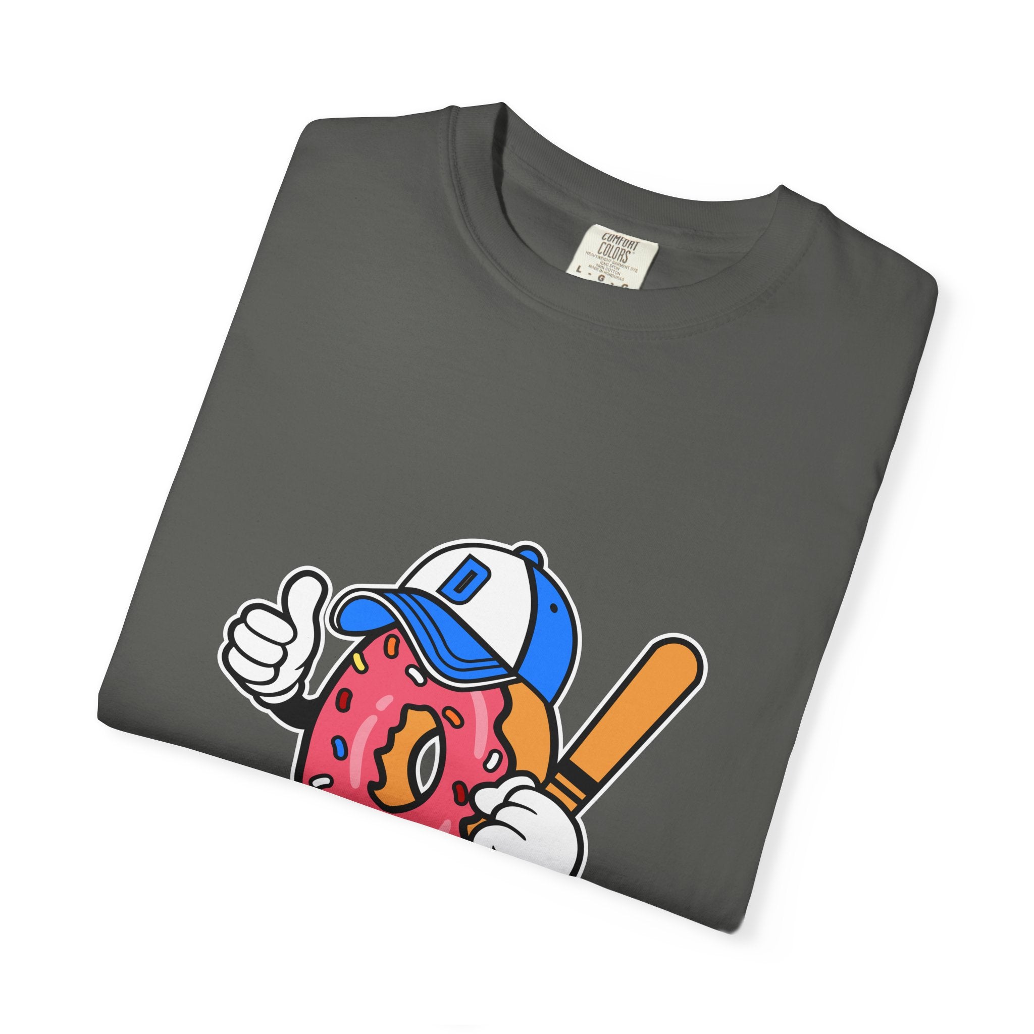 Doughnut the Baseball Player Fun and Sweet T-Shirt - Sinful Threads