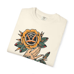 Tattoo Rose Shirt - Hand Holding Flower Tee, Artistic Gift