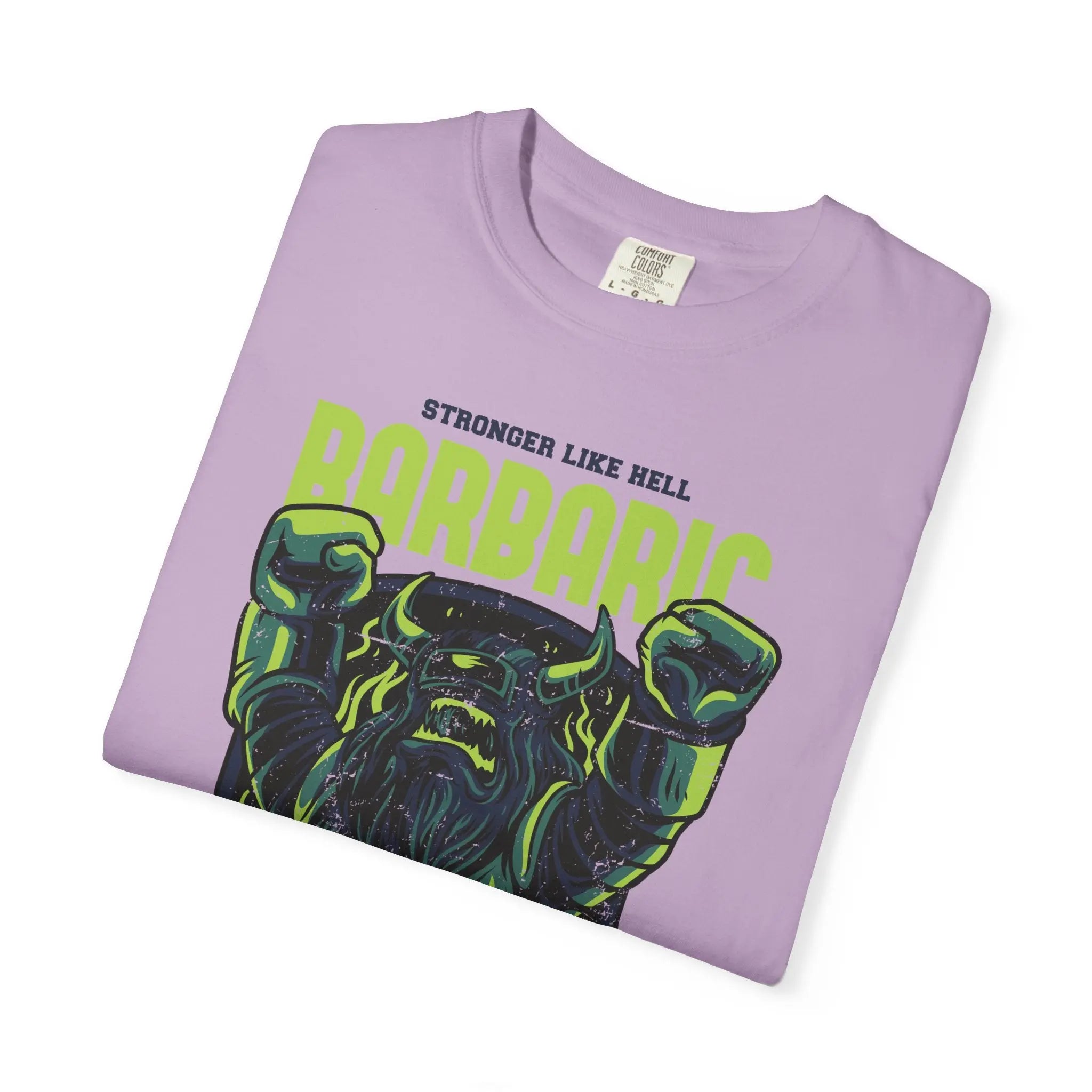 Barbaric Stronger Like Hell Viking Warrior T-Shirt - Sinful Threads