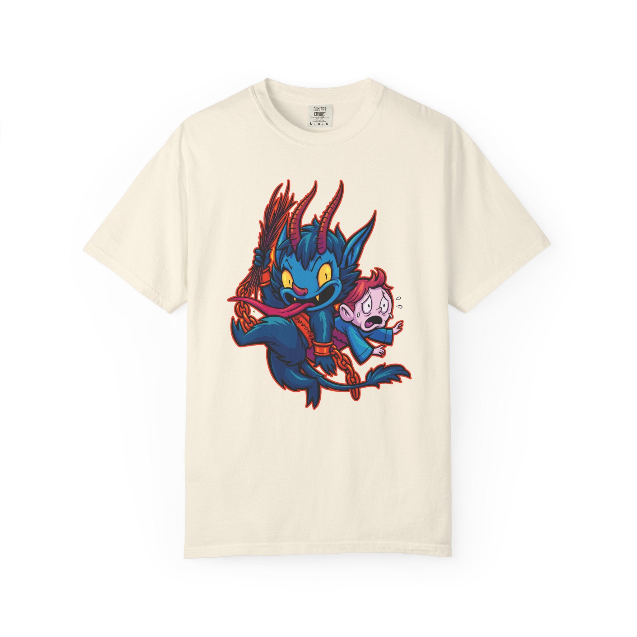 Kawaii Krampus Tee - Cute Cartoony Holiday Shirt - Sinful Threads