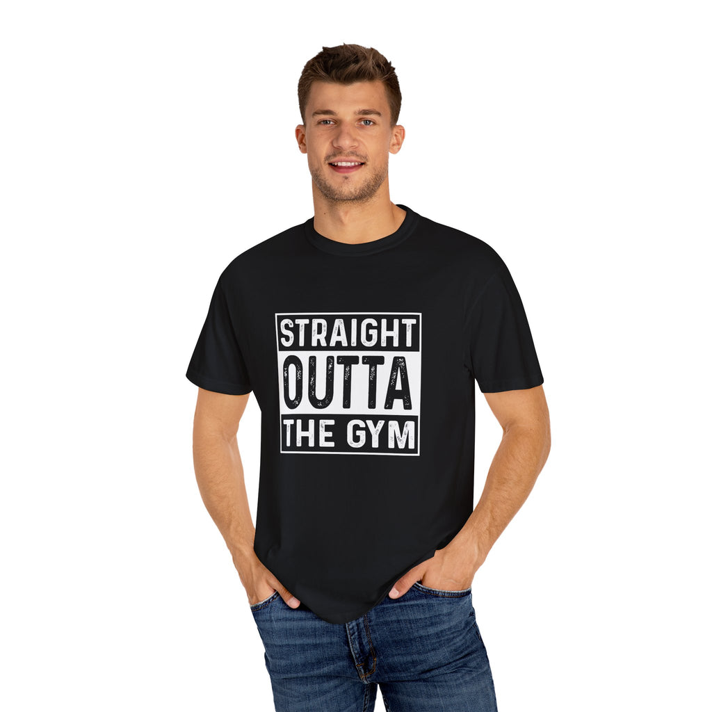 Novelty Workout Shirt - Straight Outta The Gym Tee - Sinful Threads