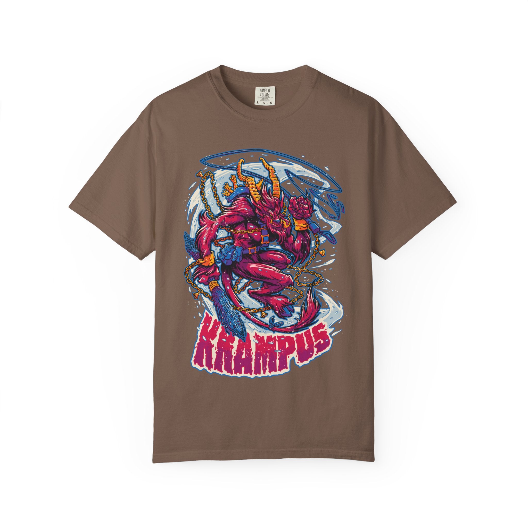 Krampus Christmas Tee - Naughty List Devil Folklore Design - Sinful Threads