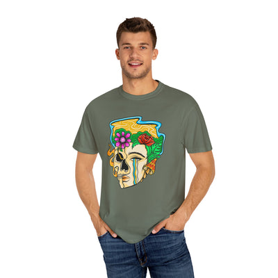 Floral Skull Shirt - Skeleton Graphic Tee - Artistic Gift - Sinful Threads