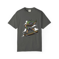 TV Head Skater Shirt - Retro Television Tee - Funny Geek Gift