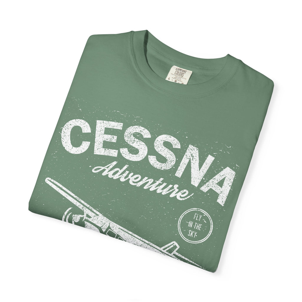 Cessna Adventure Travel Around The World Retro Airlines T-Shirt - Sinful Threads