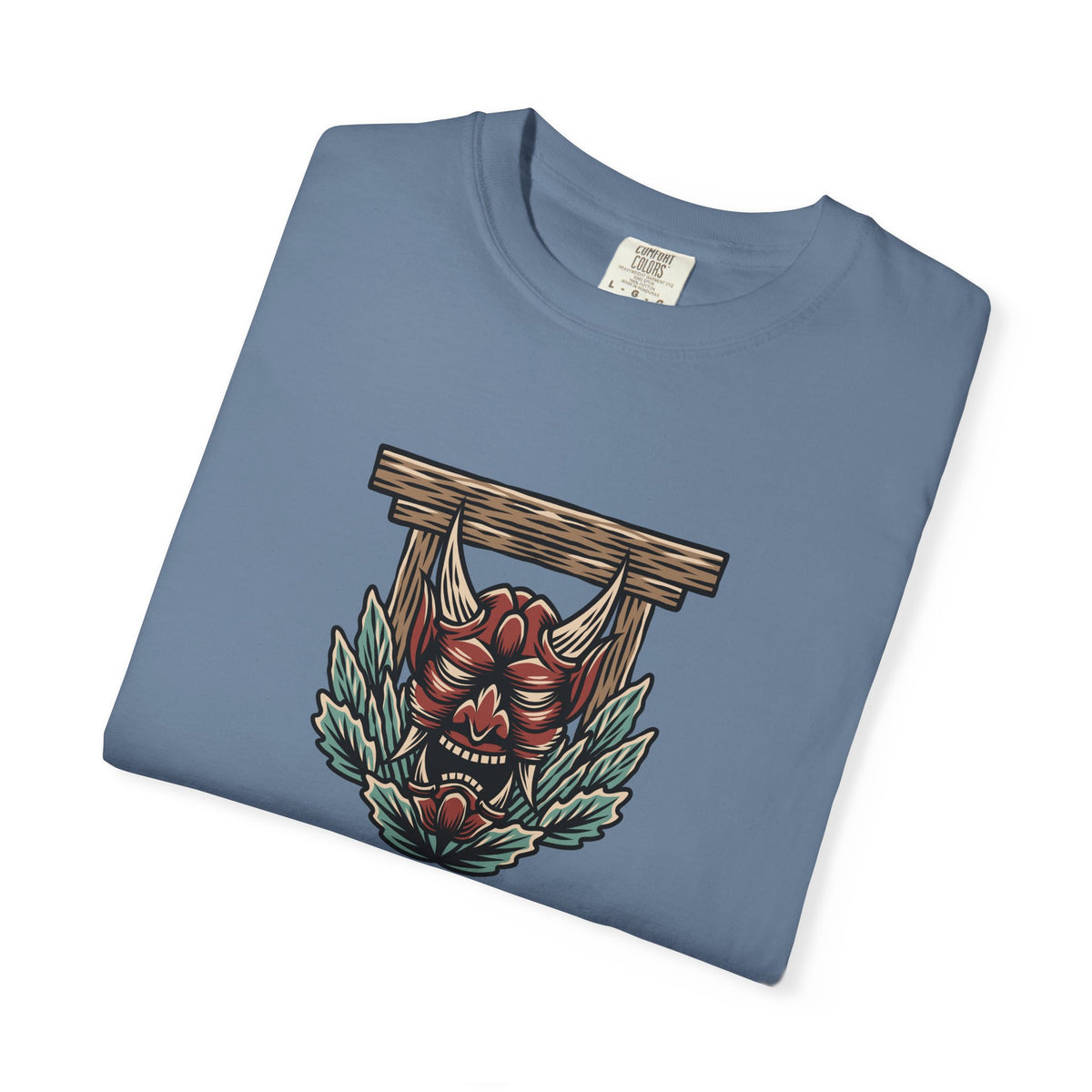Asian inspired art shirt - Japanese demon graphic tee