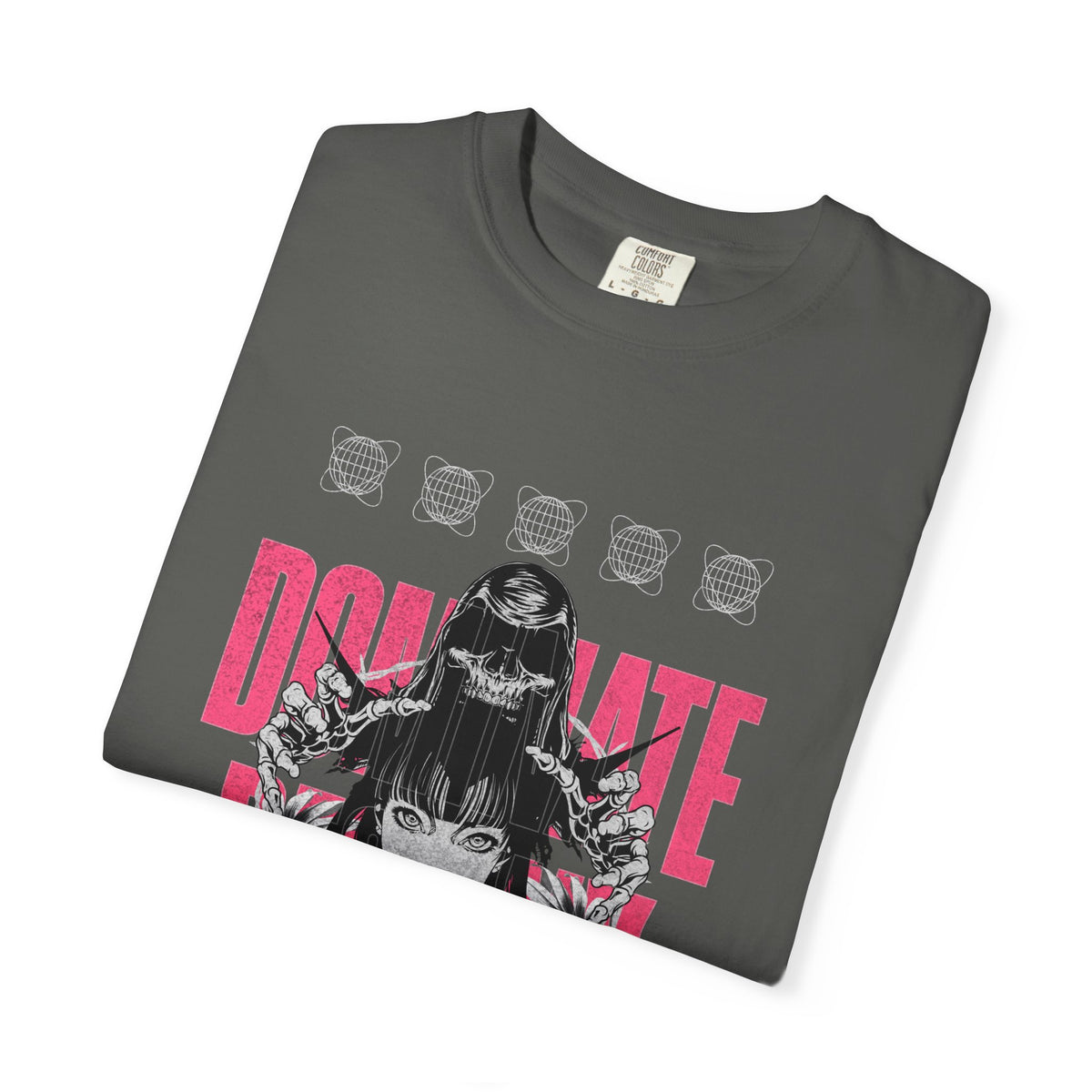 Gothic Skull Tee - Fearless Dark Anime Aesthetic Girl