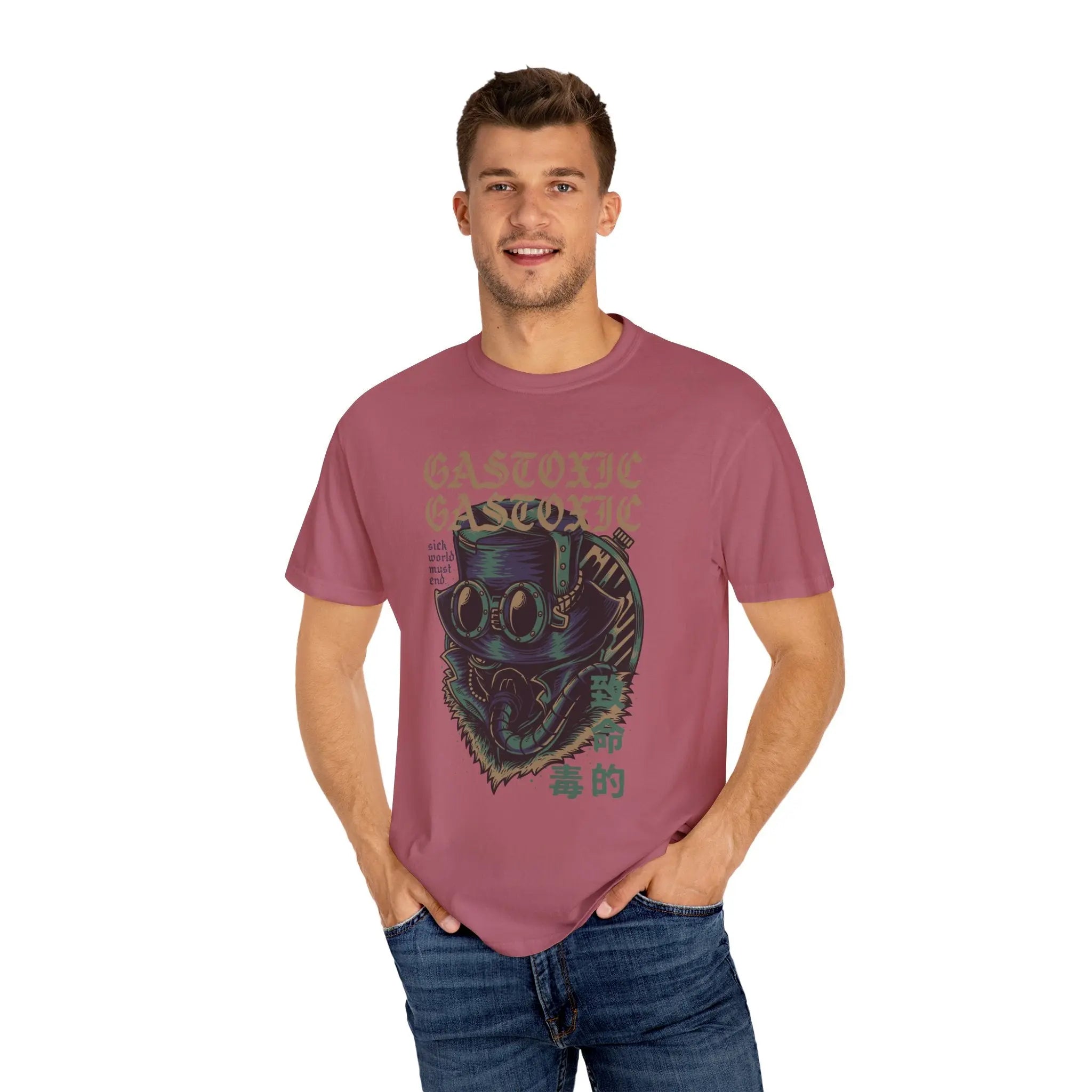 Gastoxic Steam Punk Character Design Graphic Printed T-Shirt - Sinful Threads