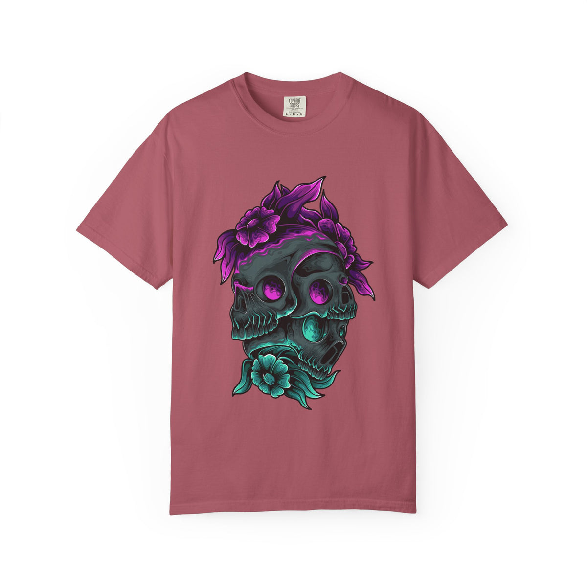 Floral Skull Gothic Tee Dark Art Alternative Fashion
