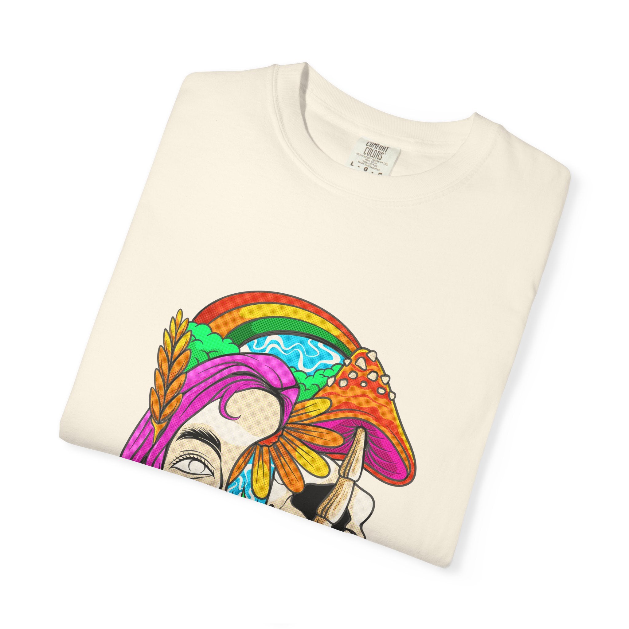 Psychedelic Skull Tee - Colorful Trippy Clothing for Women - Sinful Threads