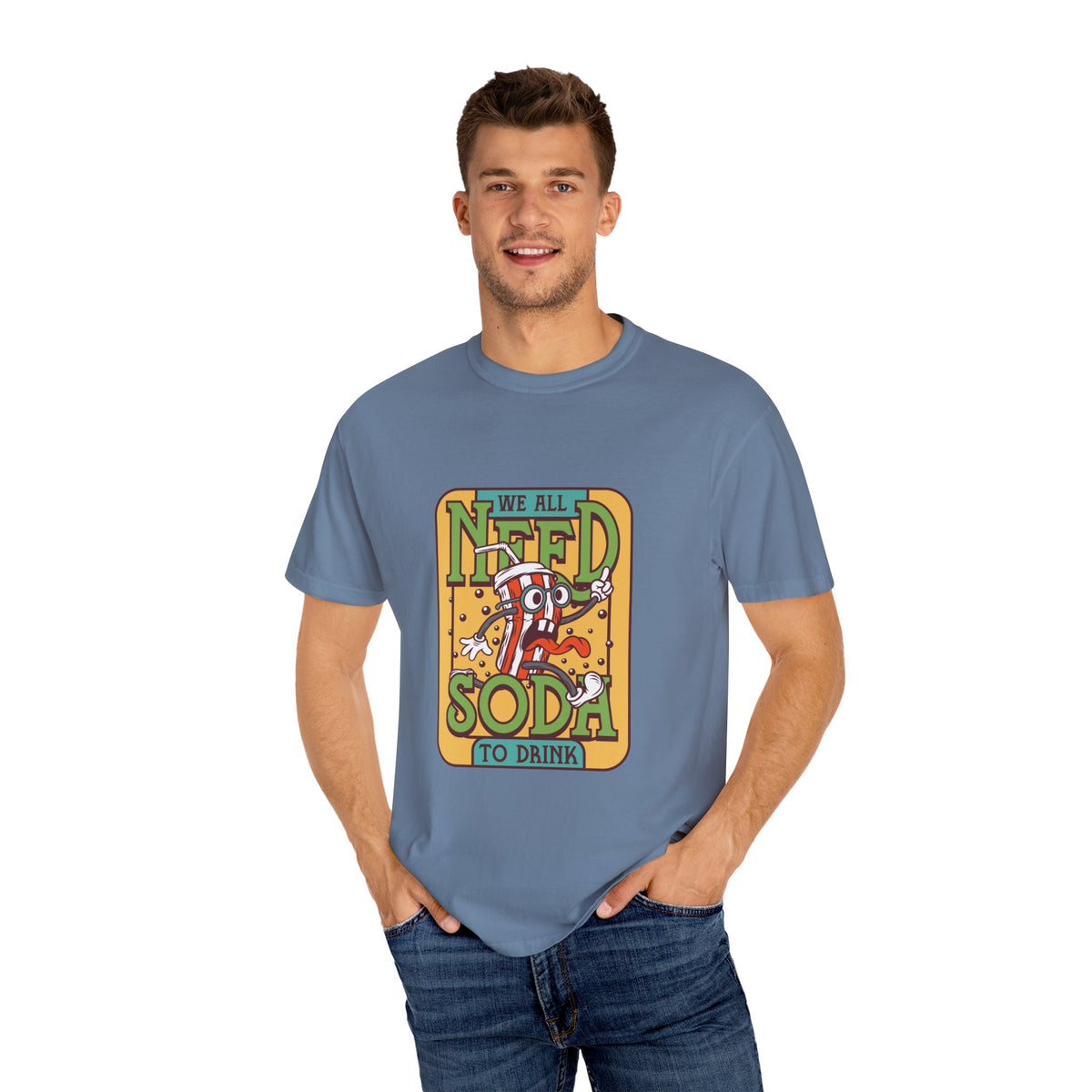 Funny Soda Shirt - Cartoon Soda Tee - Funny Beverage Top