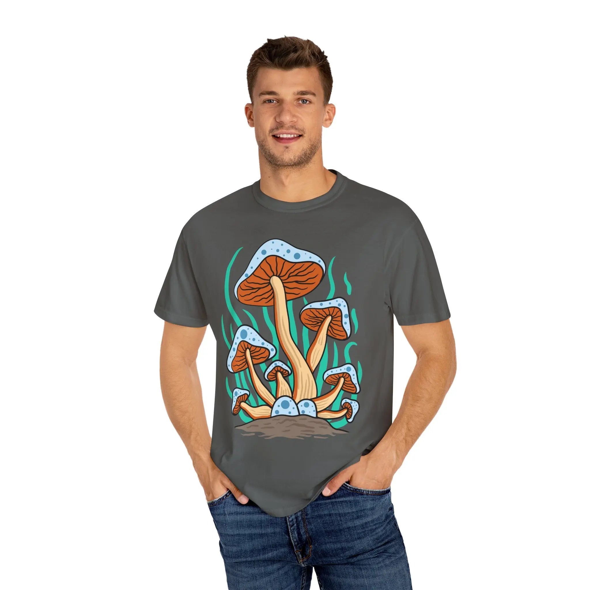 Groovy Mushroom Tee - Funky Forest Magic Fungi - Sinful Threads