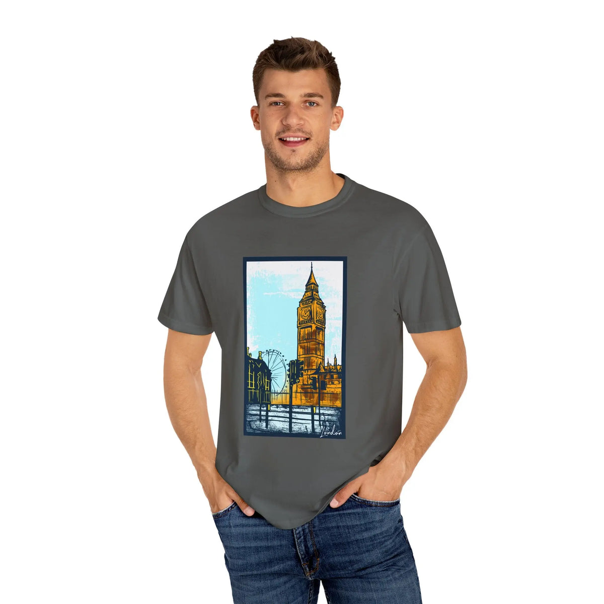 Iconic London Cityscape Big Ben T-Shirt - Sinful Threads