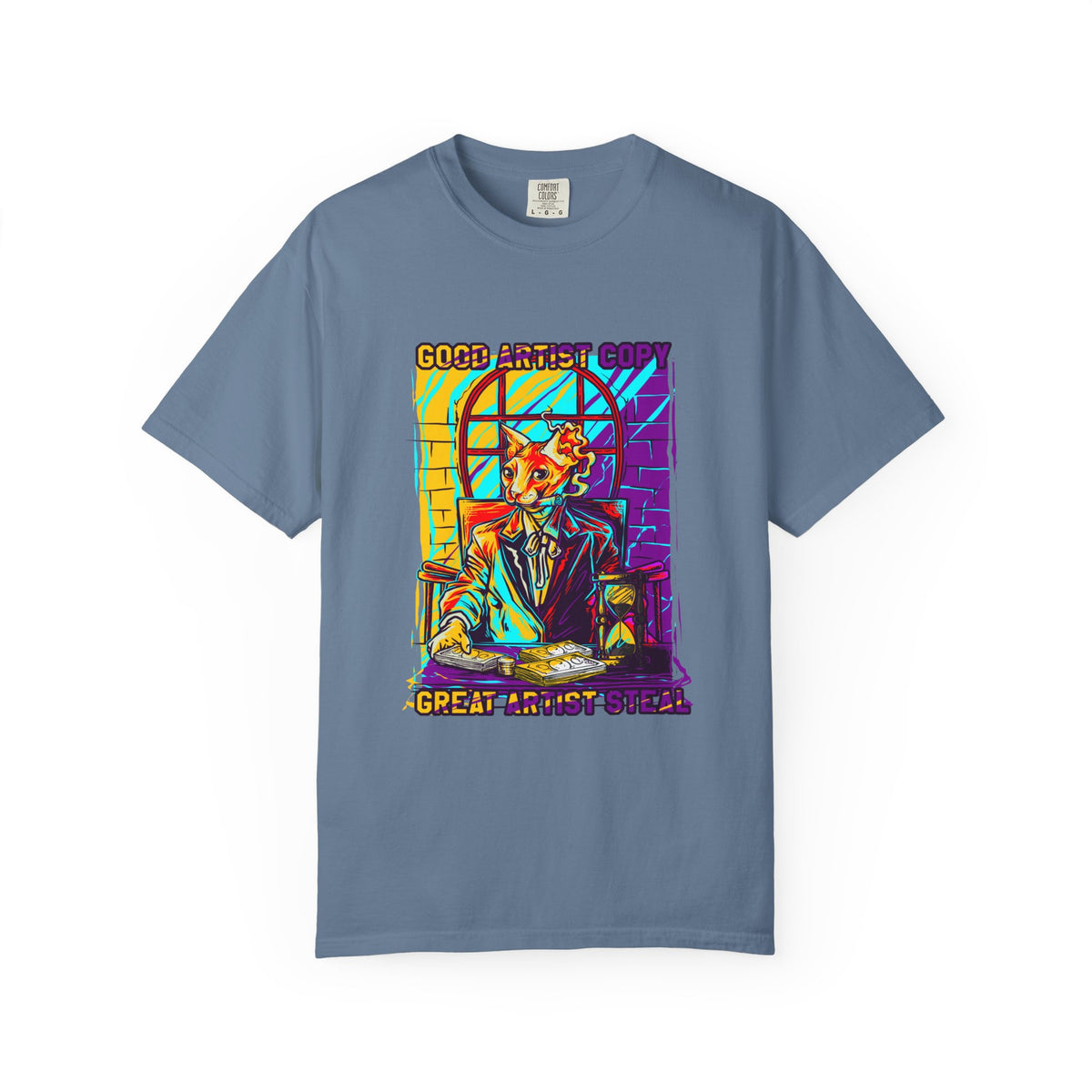 Good Artist Copy Great Artist Steal Funny Cat T-Shirt
