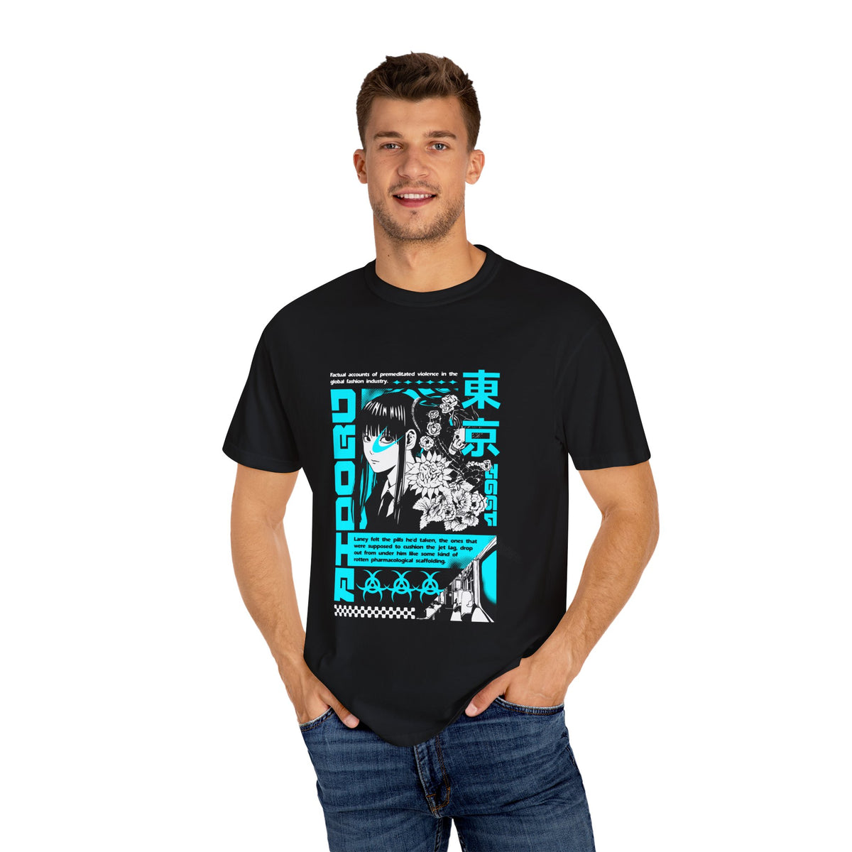 Anime Grunge Tee - Tokyo Y2K Vaporwave - Street Gift