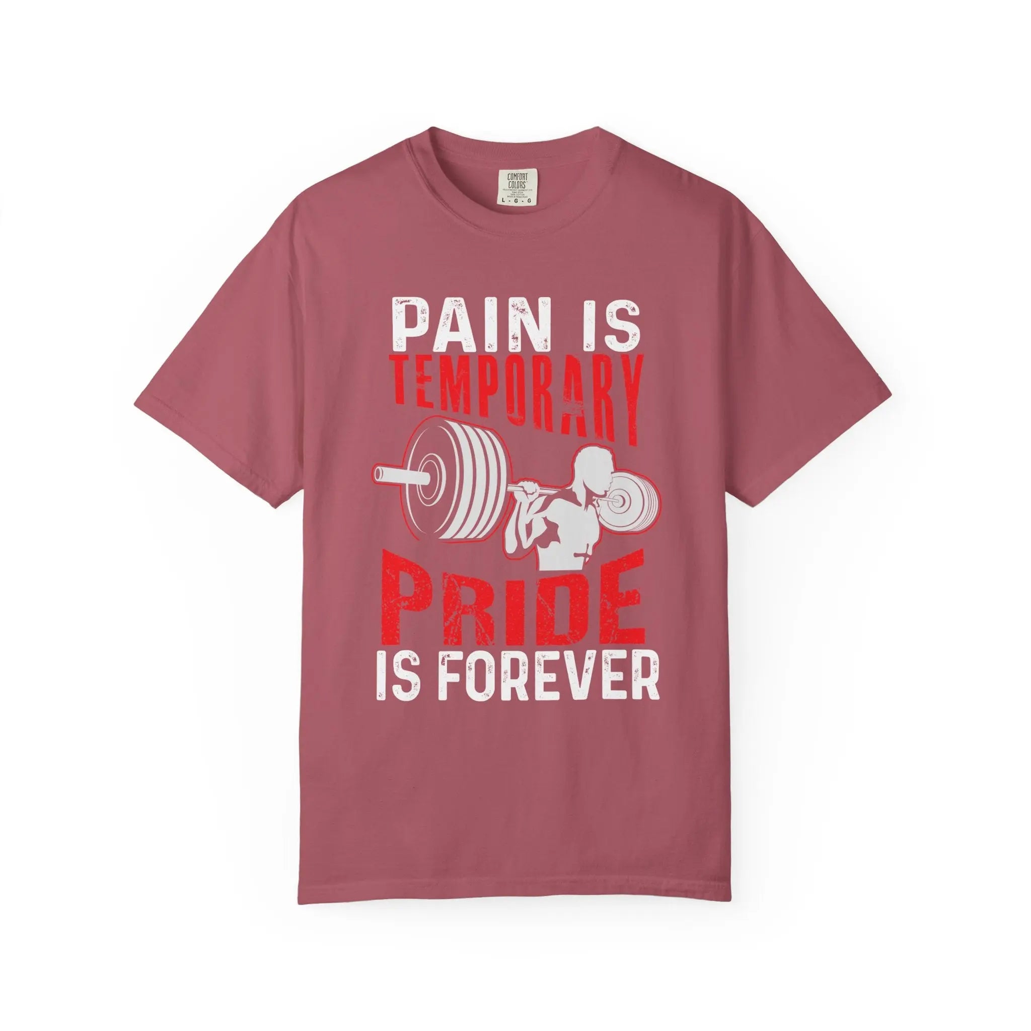 Motivational T-Shirt – Pain is Temporary Pride Forever Printify