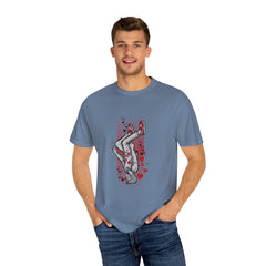 Upside Down Man with Hearts Valentines Style T-Shirt - Sinful Threads