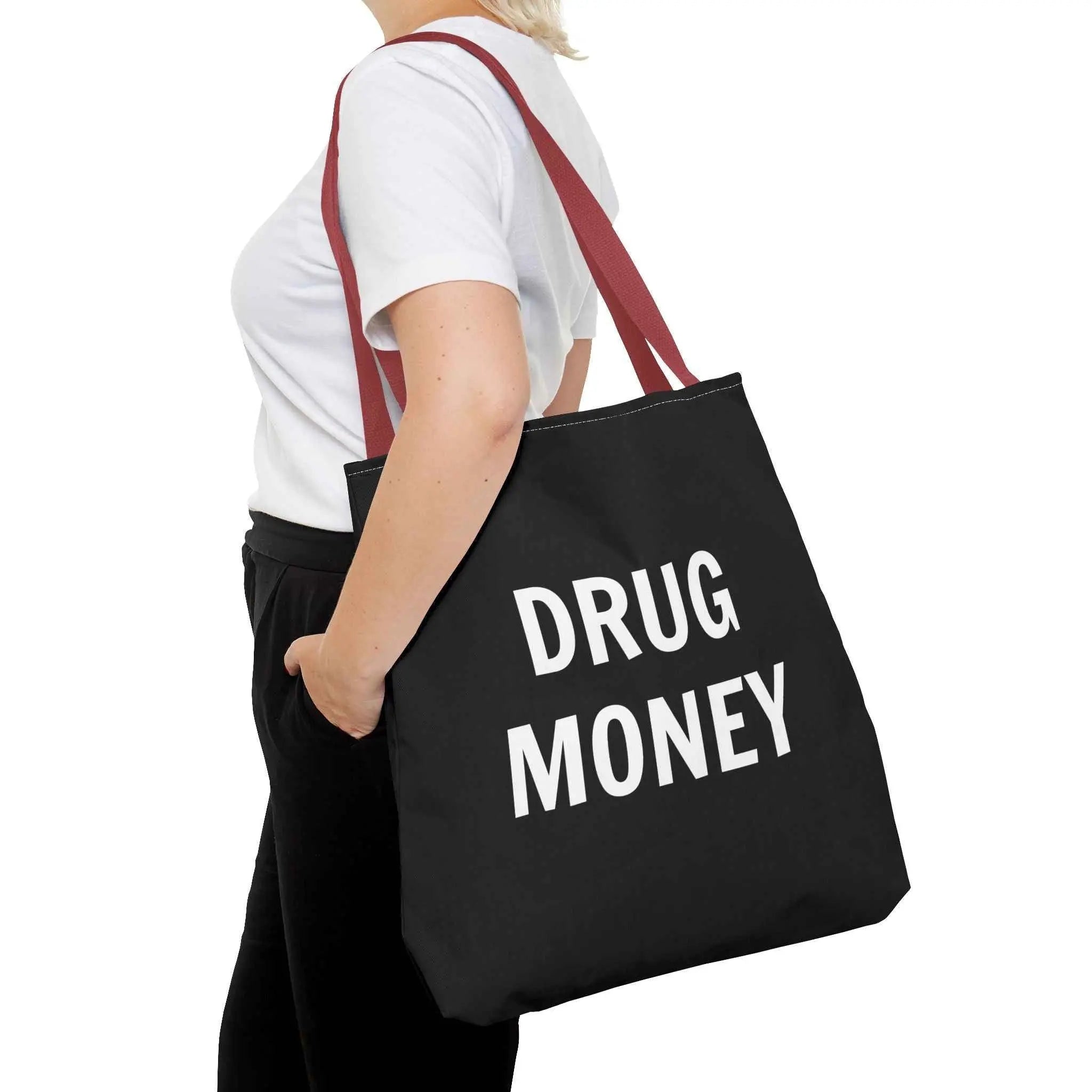 Funny Tote Bag – Bold “Drug Money” Heavy-Duty Shopper