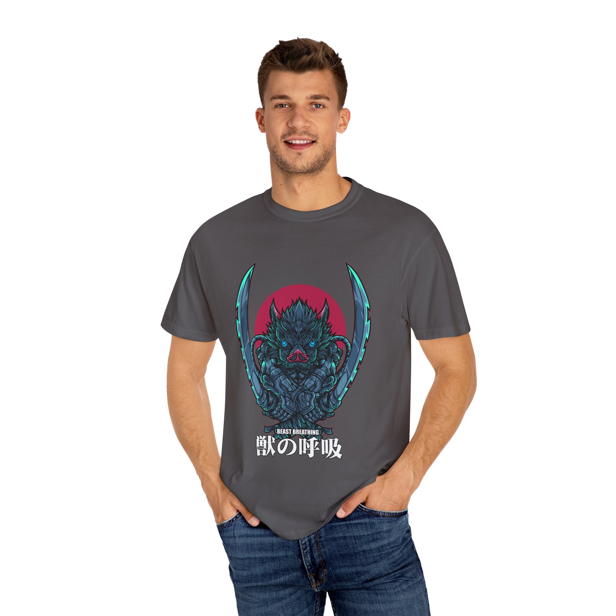 Wild Boar Beast Breathing Tee Modern Anime Graphic - Sinful Threads