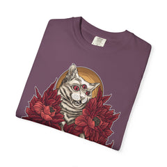 Occult Cat Tee - Weirdcore Ouija Shirt - Floral Graphic