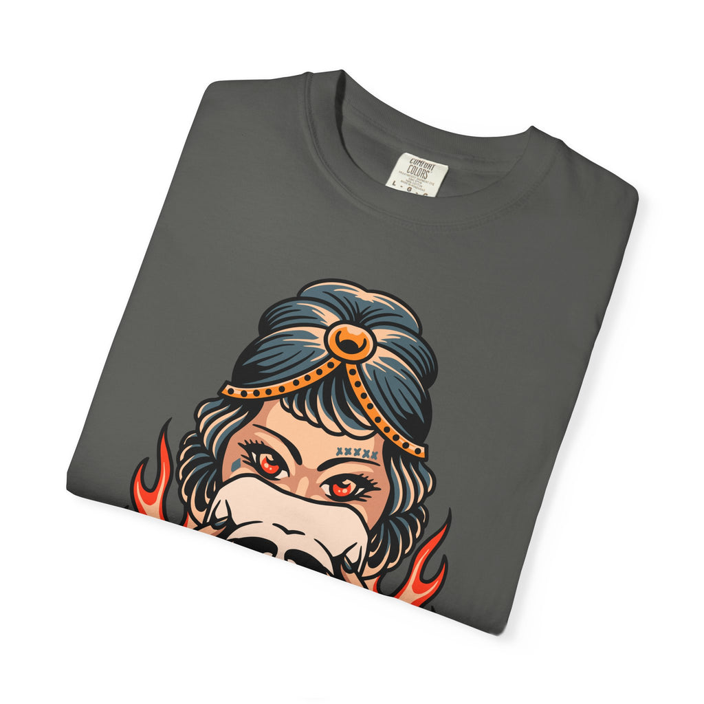 Traditional Tattoo Shirt - Fortune Teller Tee - Skull Graphic Top - Sinful Threads