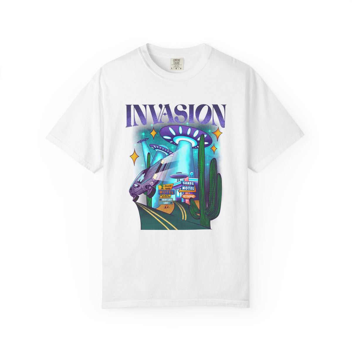 Alien Abduction Shirt – Desert Motel UFO Tee Retro Sci-Fi