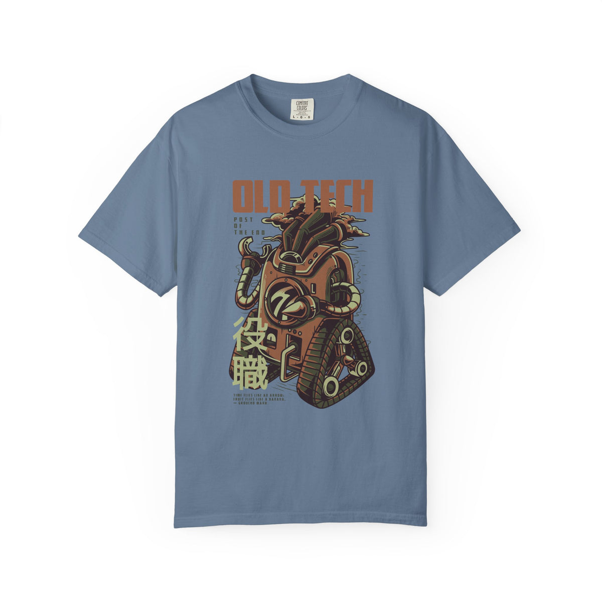 Retro Old Tech Post Of The End Robot Illustration T-Shirt