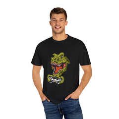 Dino Gamer Rex with Controller Video Game Fan T-Shirt