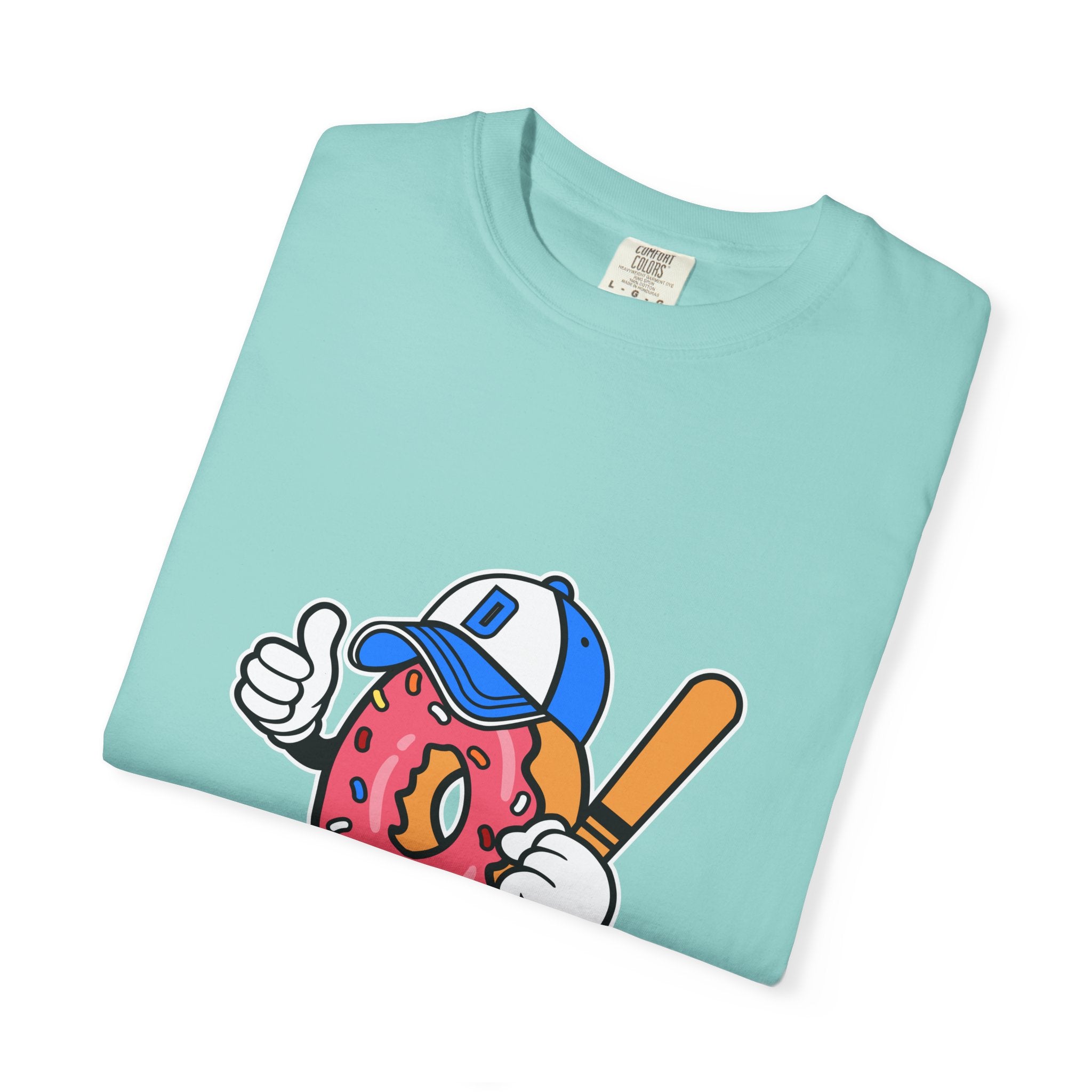 Doughnut the Baseball Player Fun and Sweet T-Shirt - Sinful Threads