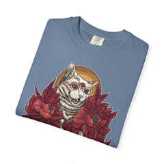 Occult Cat Tee - Weirdcore Ouija Shirt - Floral Graphic