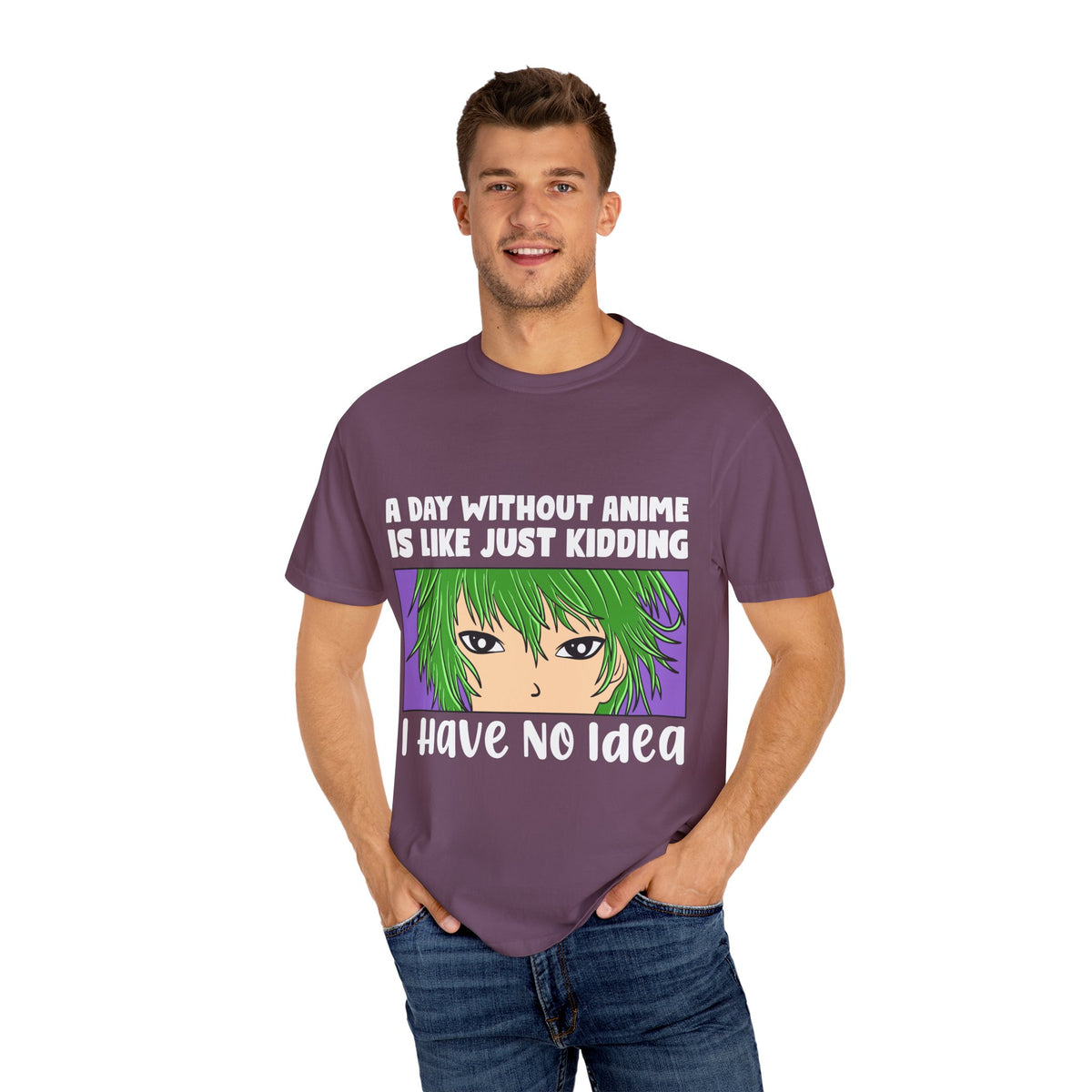 Anime Style Shirt – A Day Without Anime Tee Manga Graphic Top