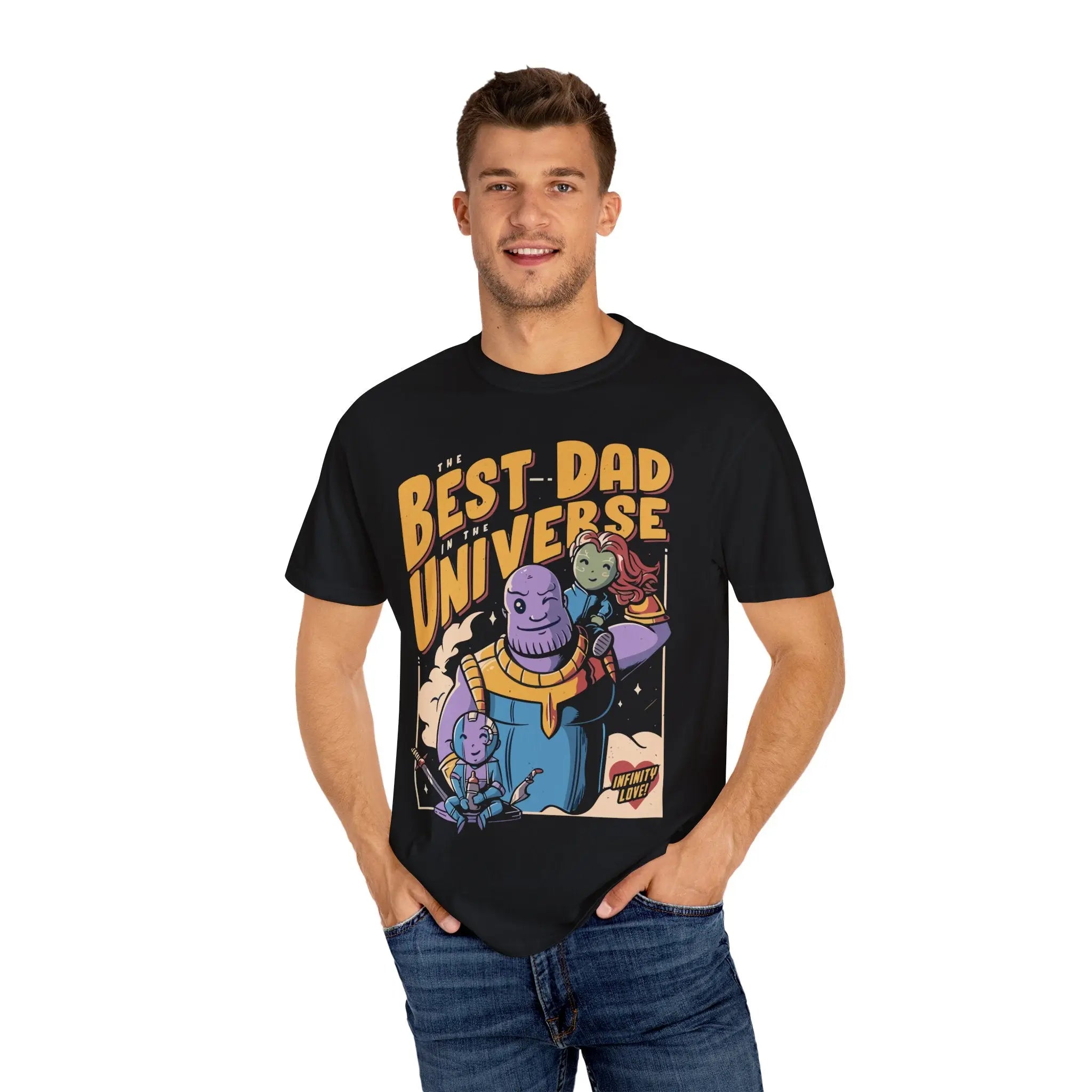 Galaxy Dad Tee - Superhero Dad Hero Father Space Dad Shirt - Sinful Threads