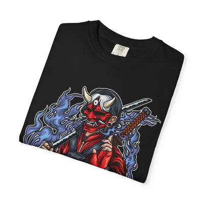 Oni mask tee - Samurai Demon Shirt - Warrior Gift - Sinful Threads