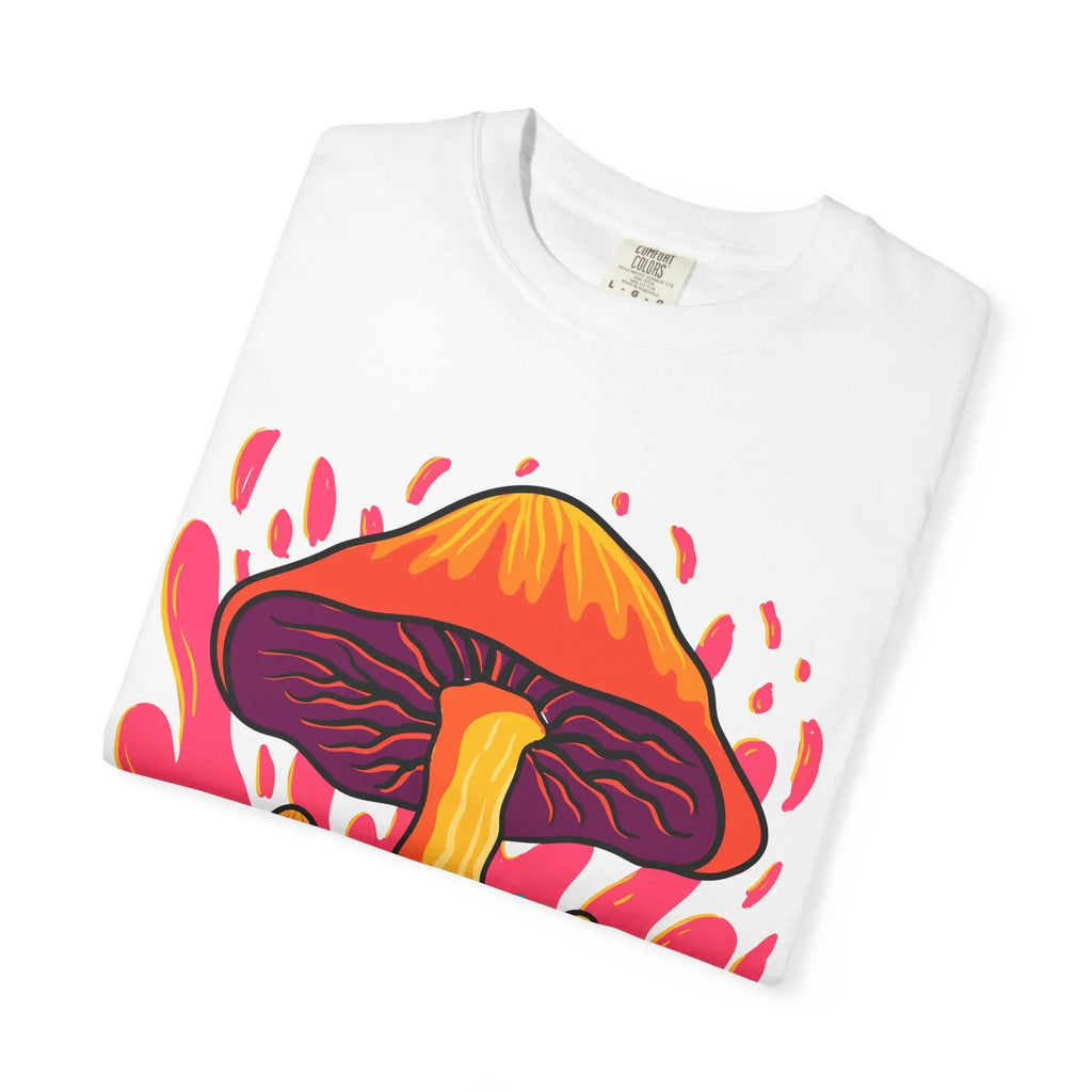 Groovy Mushroom Tee - Colorful Forest Fungi Art Gift - Sinful Threads