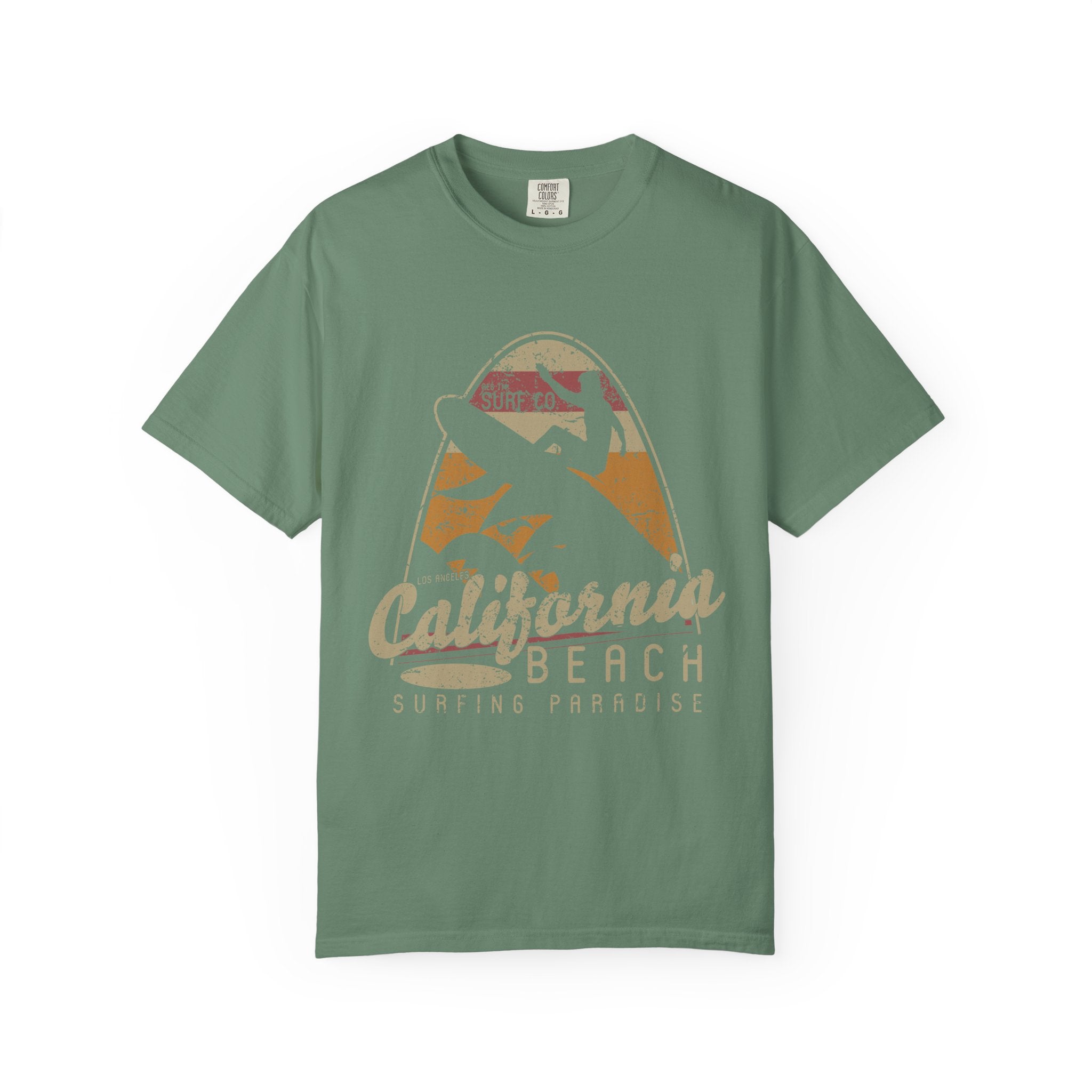 Los Angeles California Beach Surfing Paradise Style T-Shirt - Sinful Threads