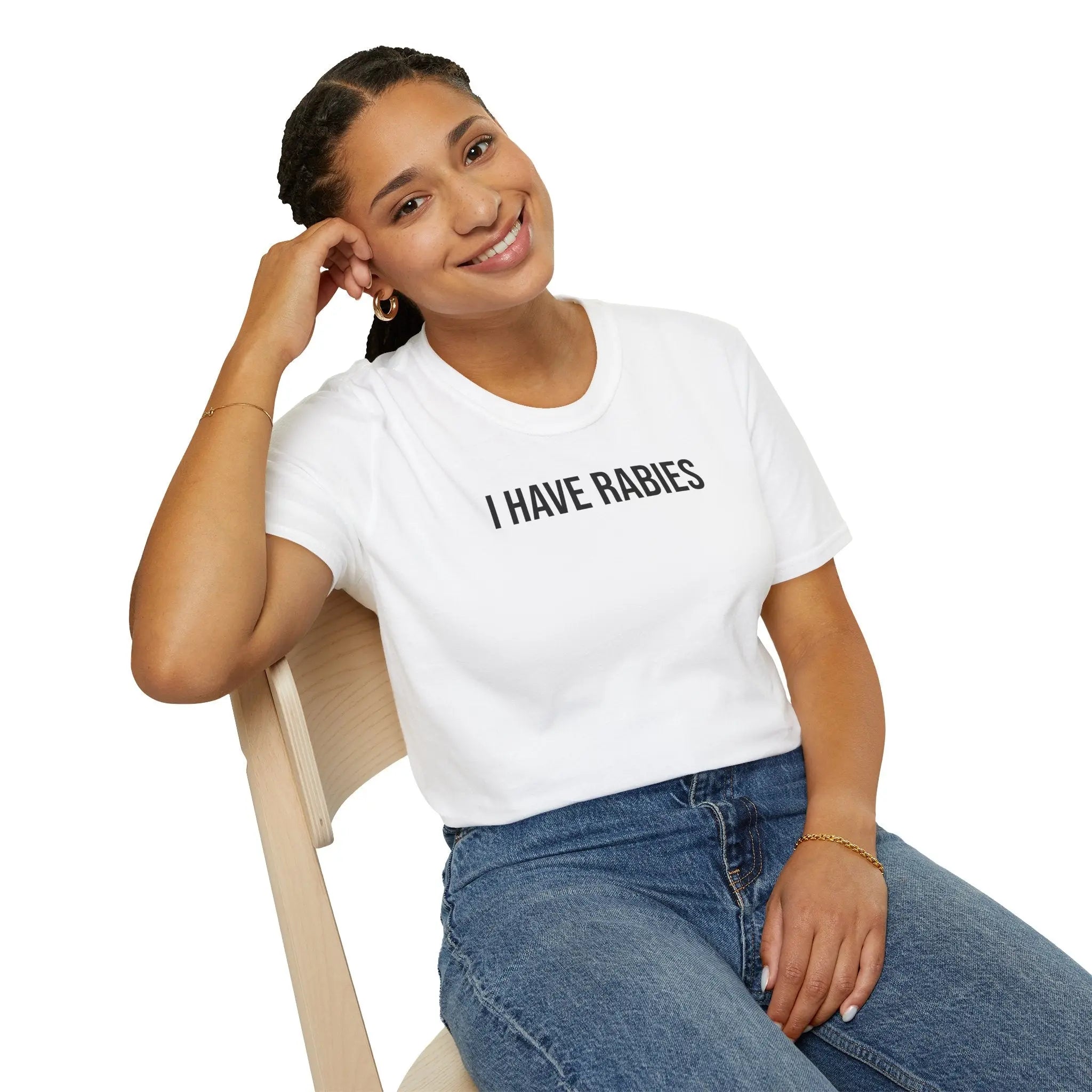 I Have Rabies T-Shirt - Dark Humor Meme Design Printify