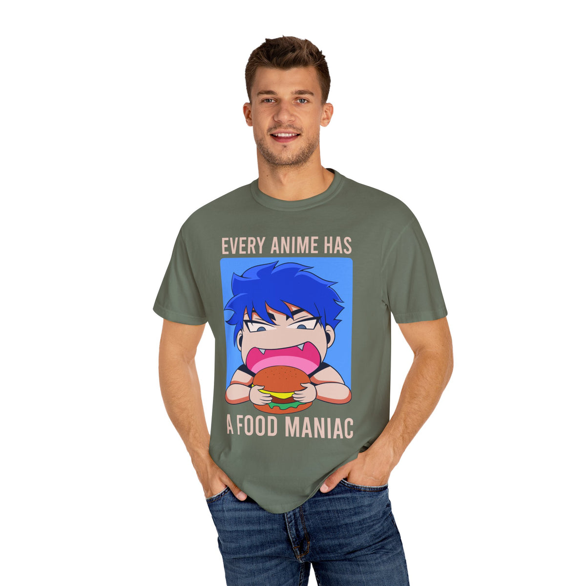 Otaku Graphic Tee - Anime Food Maniac Shirt - Foodie Gift