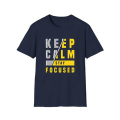Keep Calm Stay Focused T Shirt - Mindful Productivity & Zen - Sinful Threads
