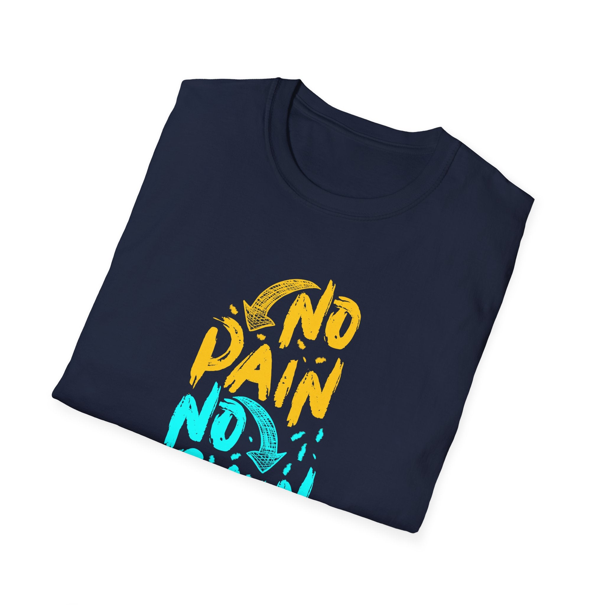 No Pain No Gain Motivational Graphic Tee - Inspire Success - Sinful Threads