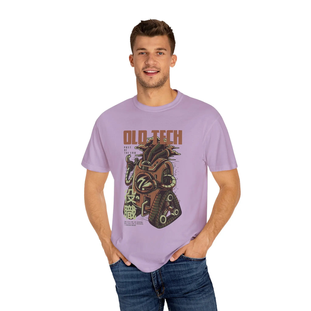 Retro Old Tech Post Of The End Robot Illustration T-Shirt - Sinful Threads