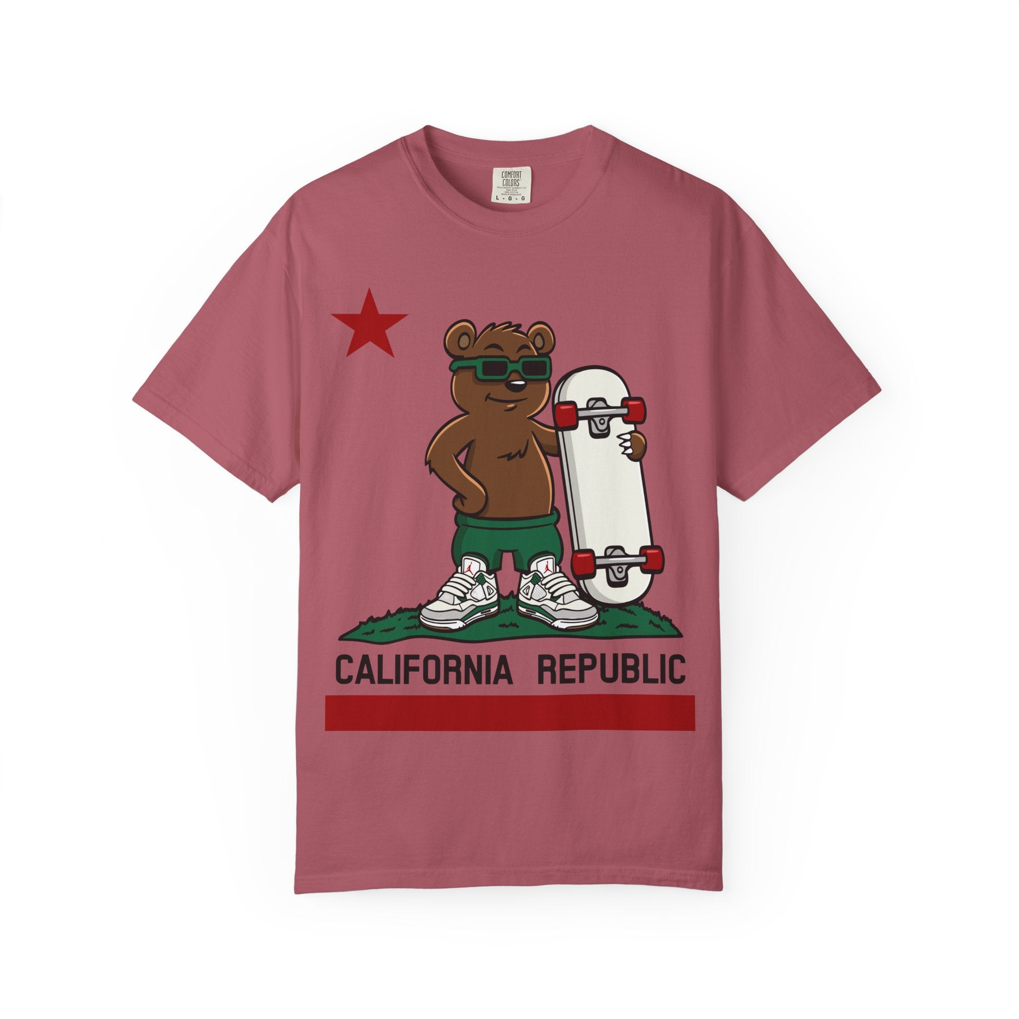 California Skateboard Bear Shirt - Cool Skater Tee for CA Fans - Sinful Threads