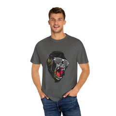 Angry Gorilla With Headphones And Glasses Design T-Shirt - Sinful Threads