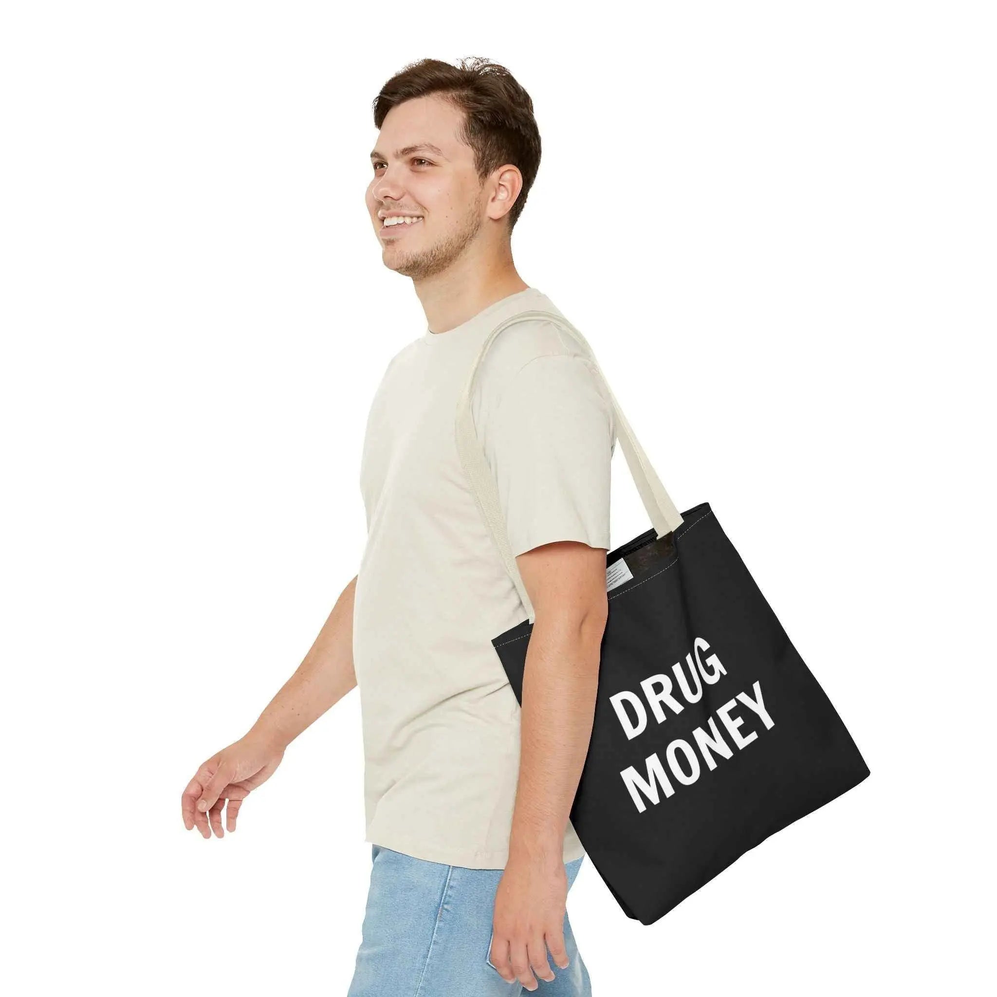 Funny Tote Bag – Bold “Drug Money” Heavy-Duty Shopper
