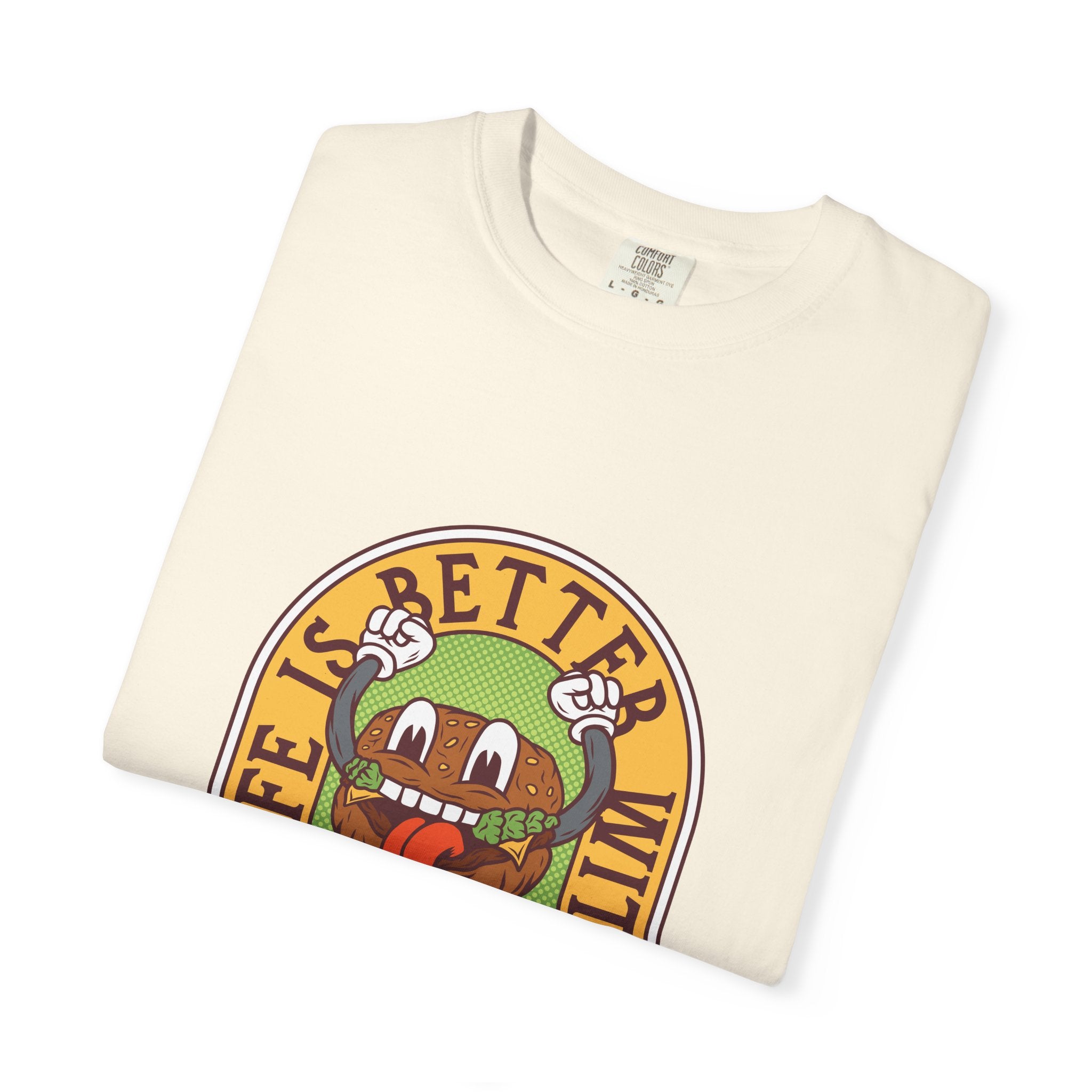 Cute Burger Shirt - Life Is Better Tee - Funny Foodie Gift - Sinful Threads