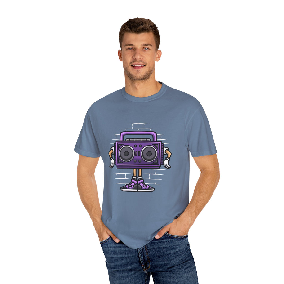 Retro Boombox Tee - Cartoon Radio Shirt - Vintage Gift