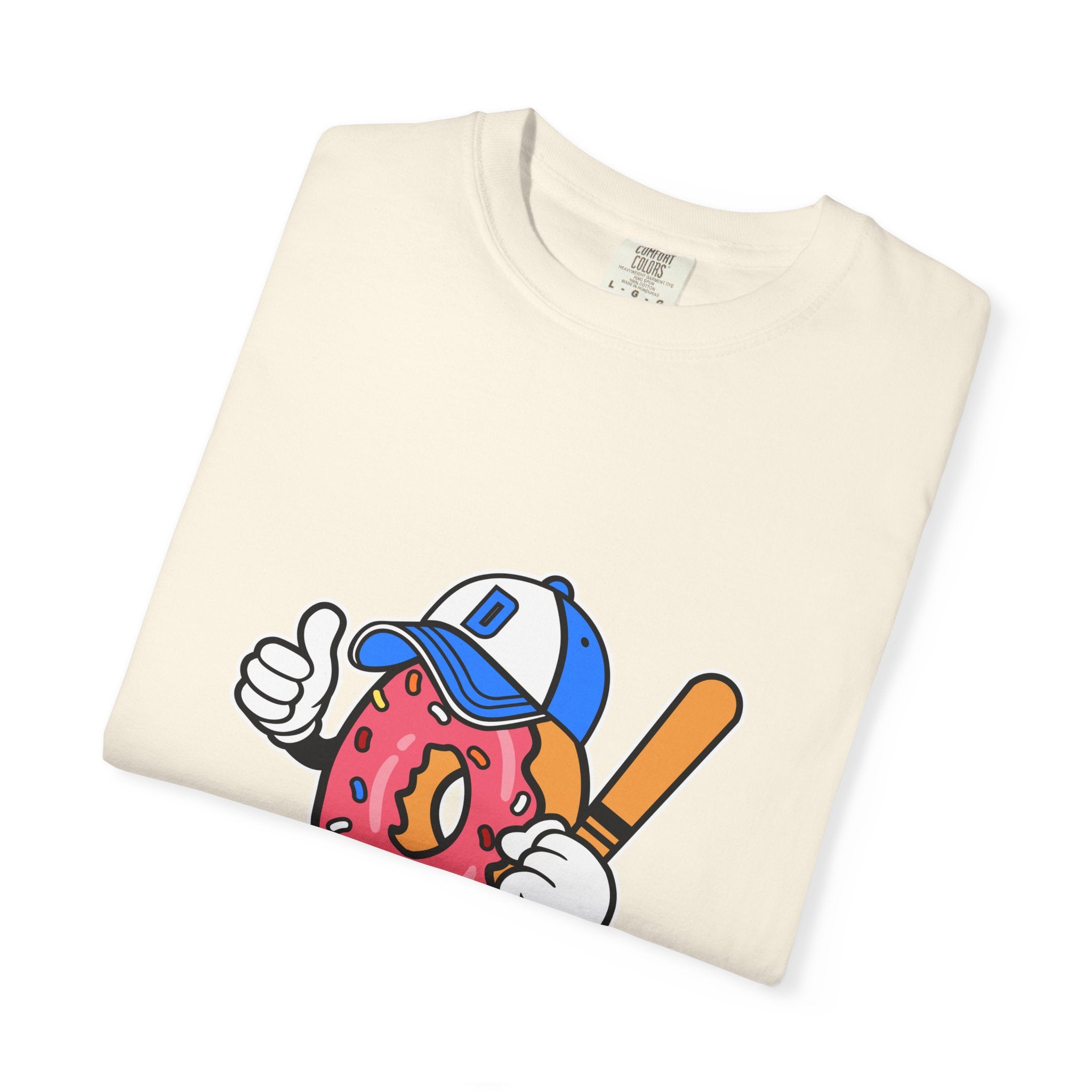 Doughnut the Baseball Player Fun and Sweet T-Shirt - Sinful Threads