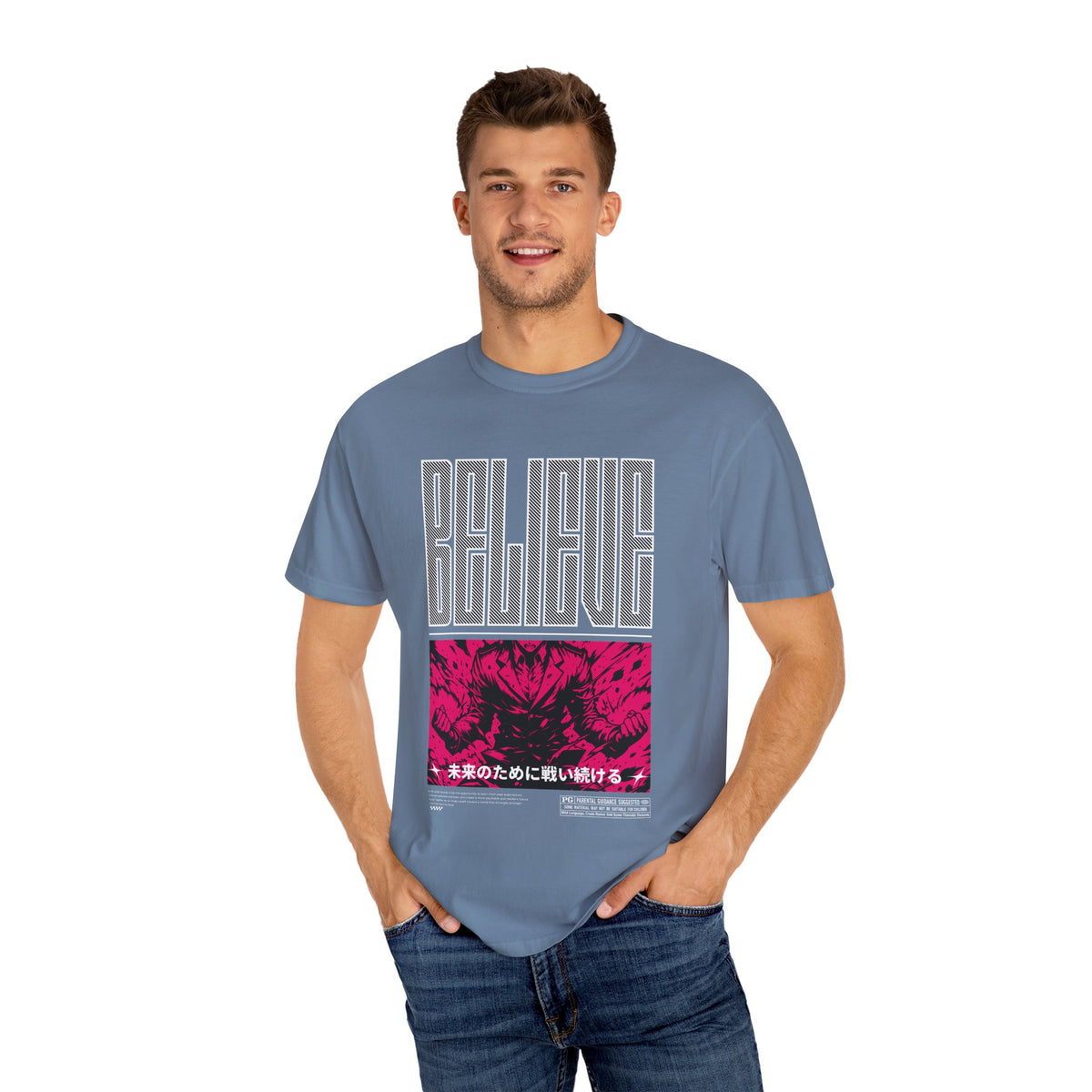 Believe Anime Tee - Bold Japanese Motivational - Gift