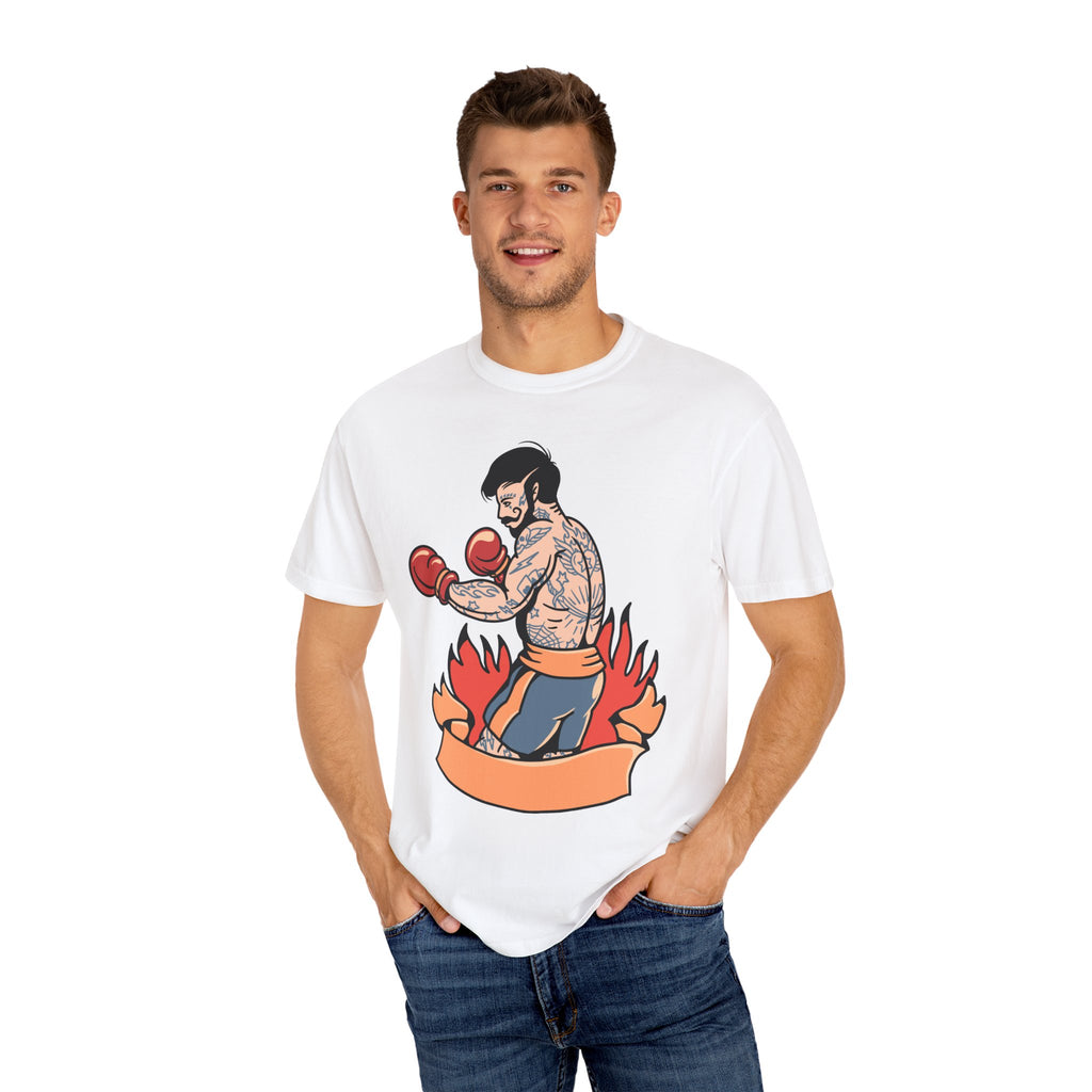 Tattooed Boxer Shirt - Boxing Illustration Tee, Tattoo Gift - Sinful Threads
